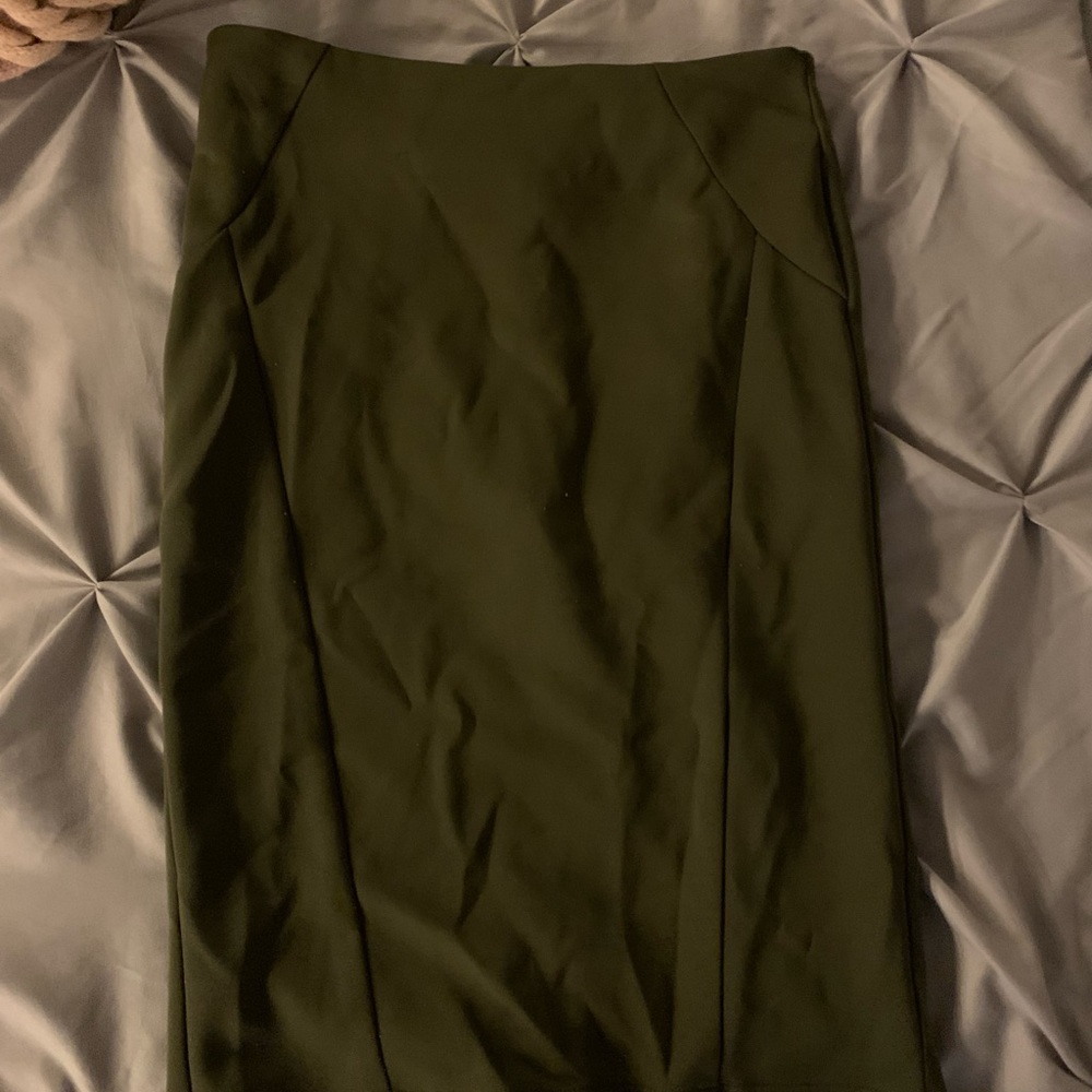 Dark Green Pencil skirt